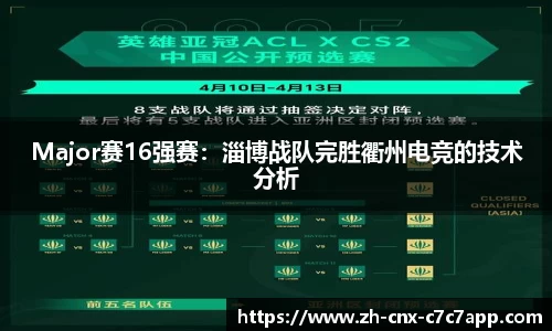 Major赛16强赛：淄博战队完胜衢州电竞的技术分析